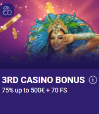 Derde Casino bonus in ChaChaBet