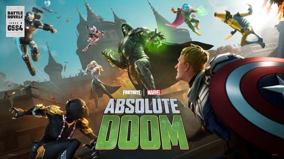 Marvel helden en villains in Fortnite Chapter 5 Seizoen 4 Absolute Doom