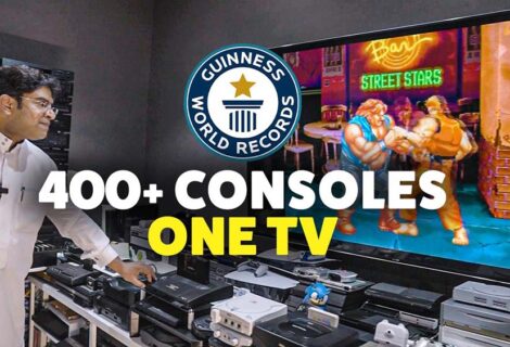 Bizar: Gamer sluit 444 consoles op 1 tv en vestigt een Guinness World Record