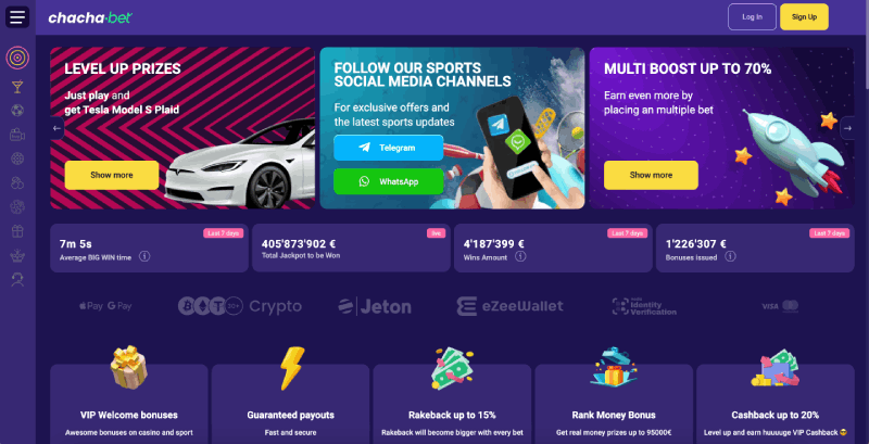 ChaChaBet Screenshot