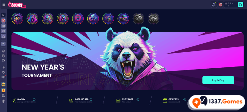 Booms.Bet casino website