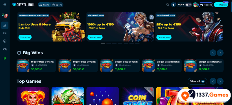 CrystalRoll: Registreren bij paysafecard casino