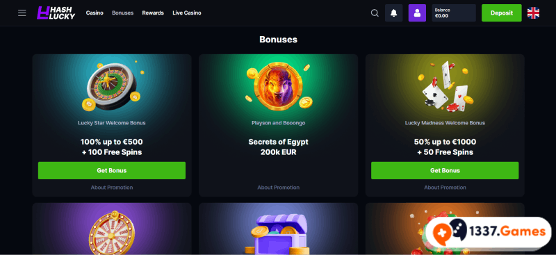 Hoe een no deposit bonus werkt: stap 2