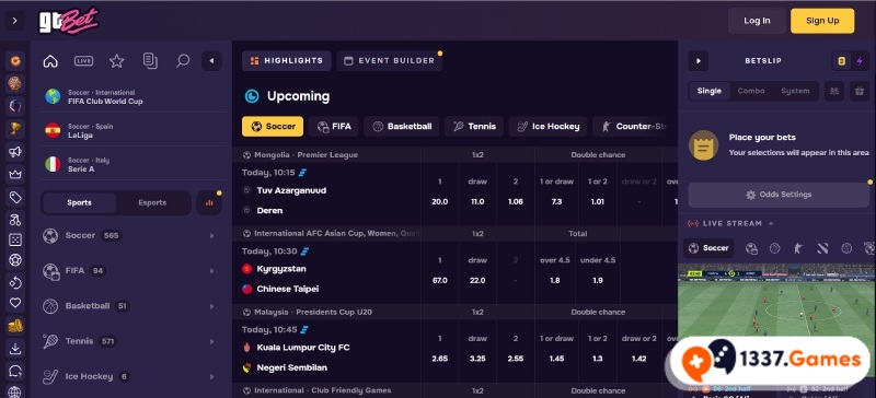 GTbet Screenshot