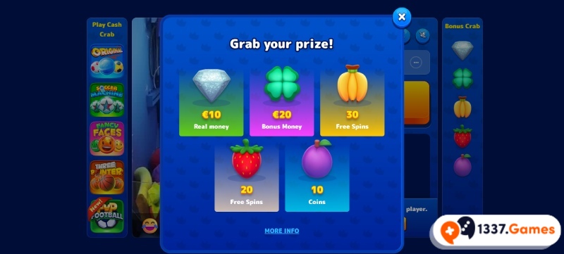 Claim bonus crab beloning bij casino