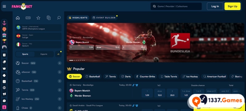 FanoBet Screenshot