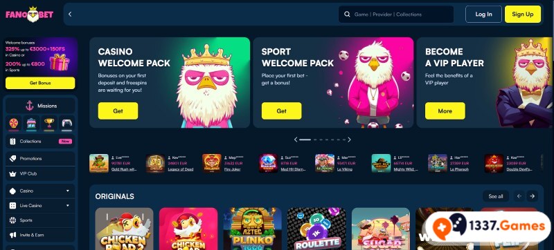 FanoBet Screenshot